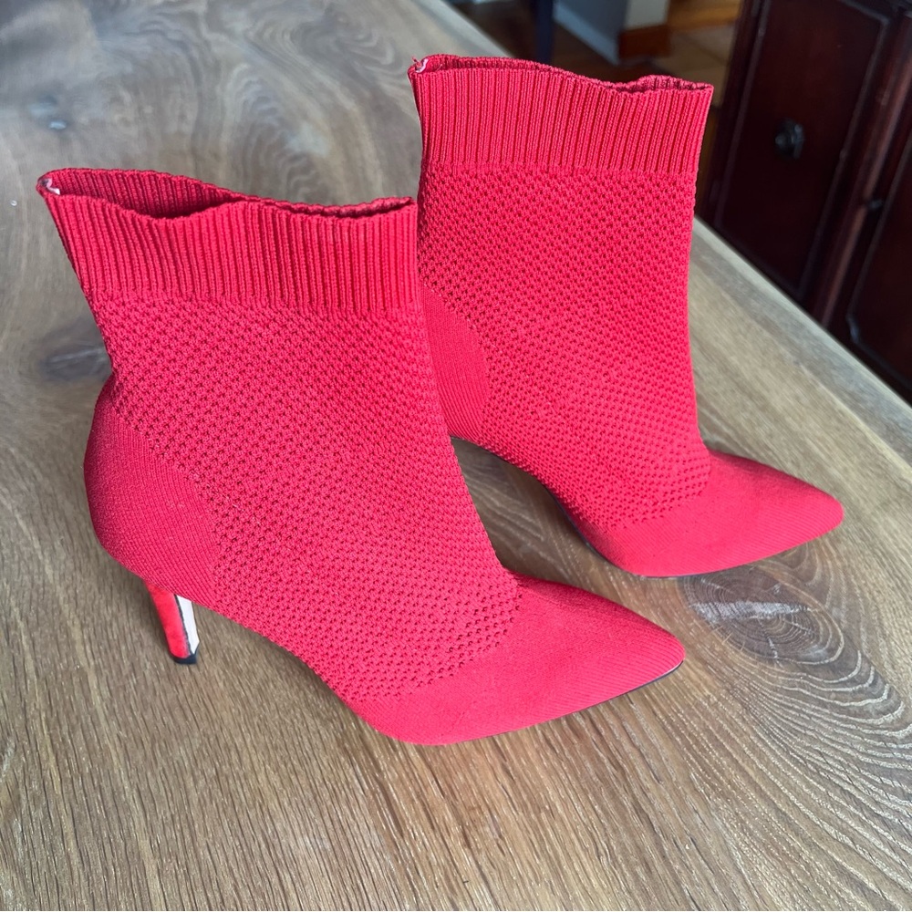 MIA Red Ankle Booties